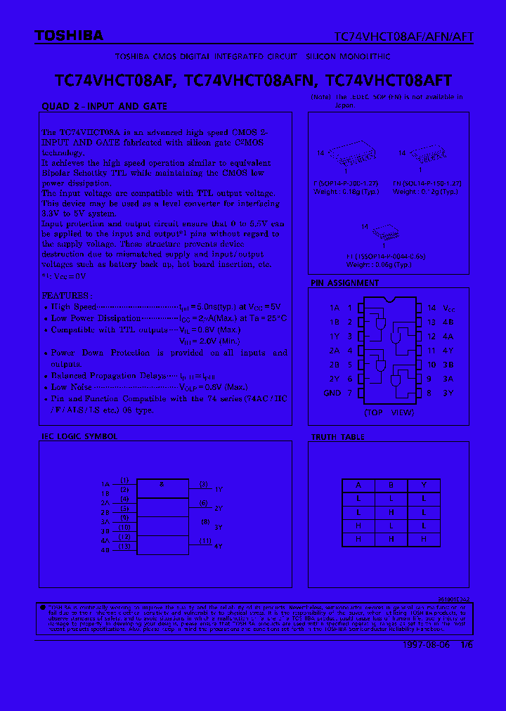 TC74VHCT08AF_90732.PDF Datasheet