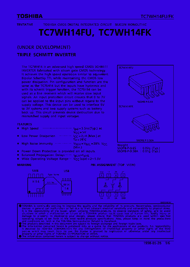 TC7WH14_36943.PDF Datasheet