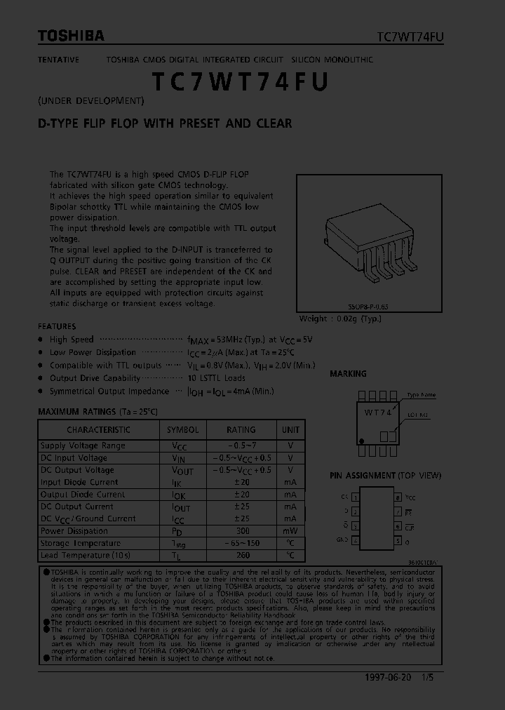 TC7WT74FU_52367.PDF Datasheet