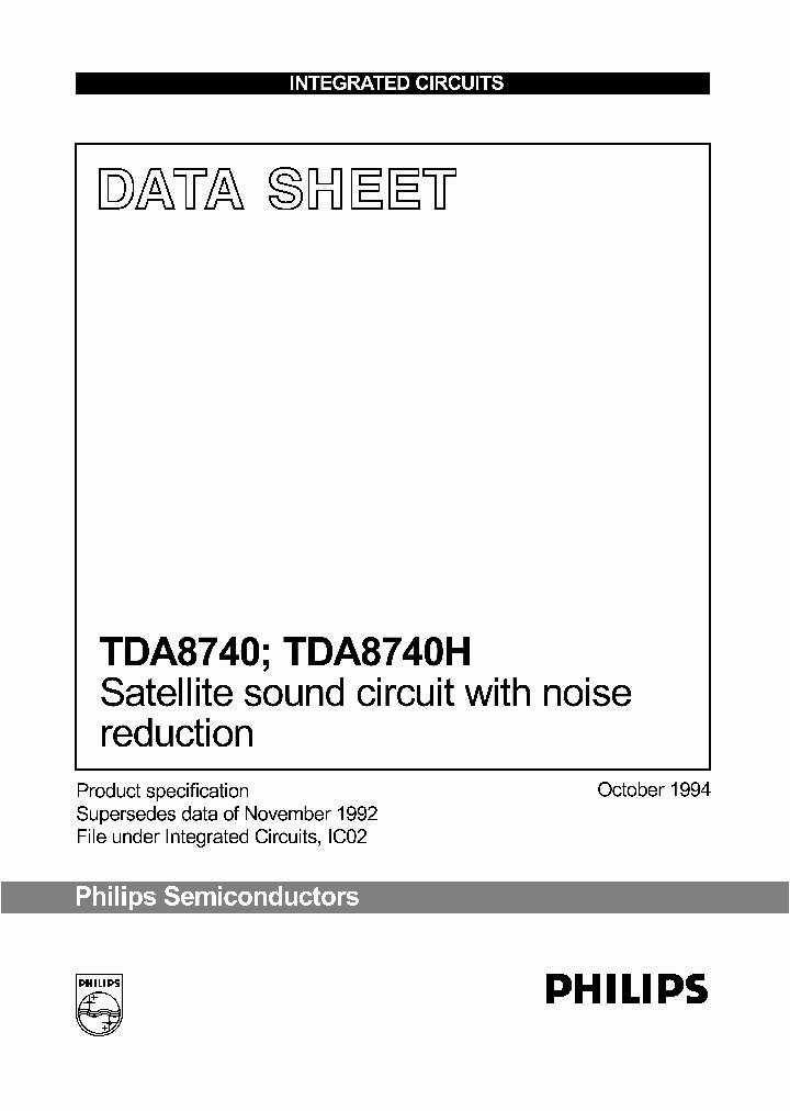 TDA8740_175487.PDF Datasheet