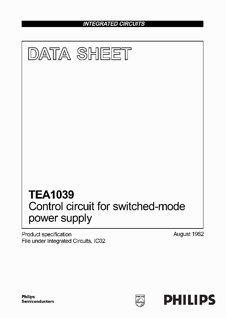 TEA1039_163694.PDF Datasheet
