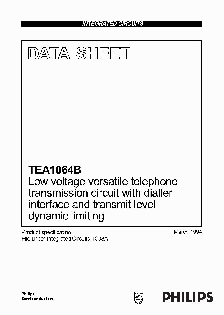 TEA1064B_83810.PDF Datasheet
