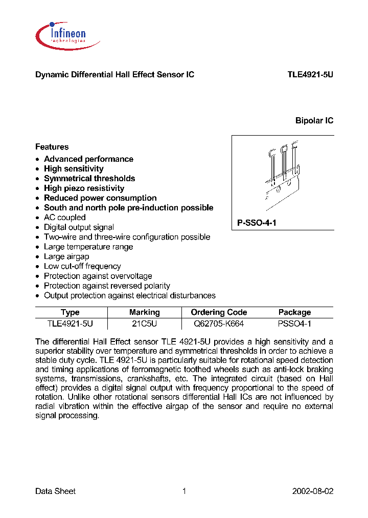 TLE4921-5U_185372.PDF Datasheet