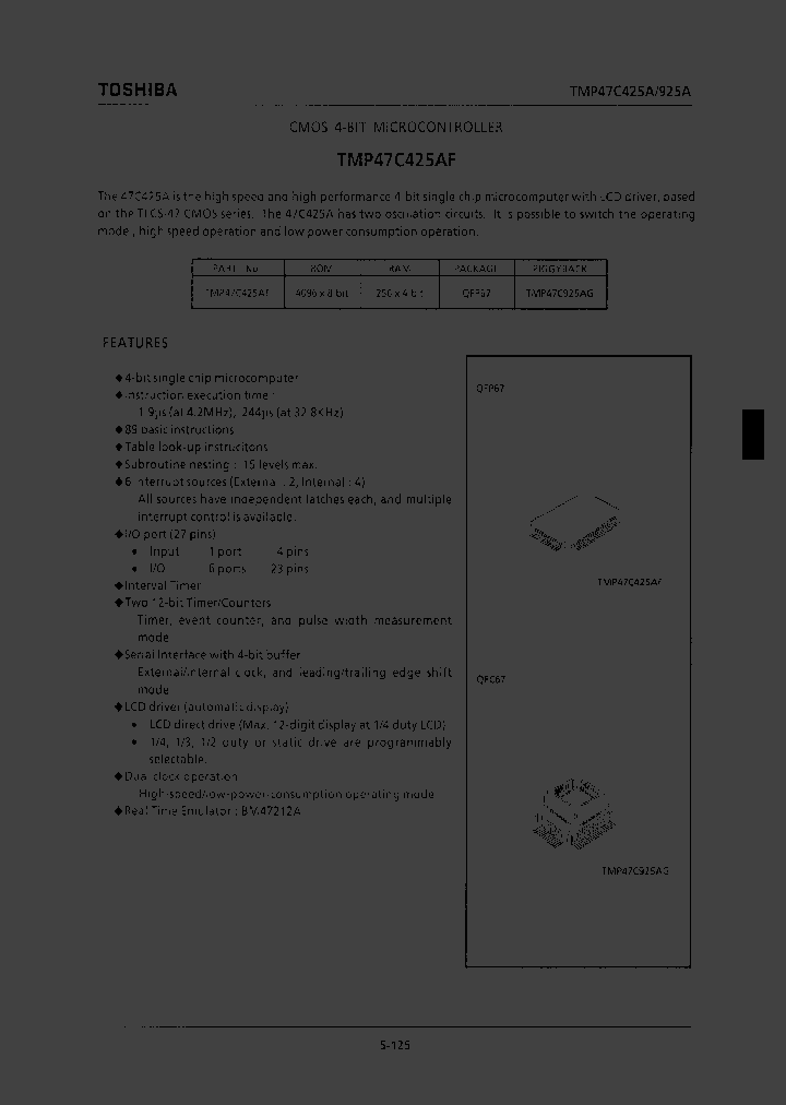 TMP47C425AF_37310.PDF Datasheet