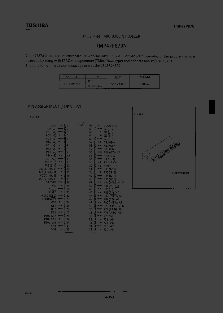 TMP47P870_126728.PDF Datasheet