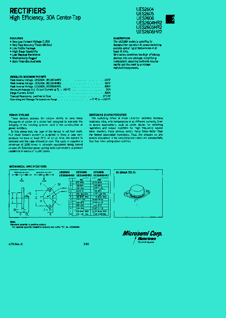 UES2604_60317.PDF Datasheet