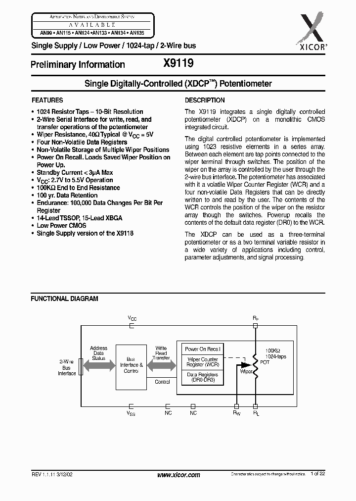 X9119_163083.PDF Datasheet