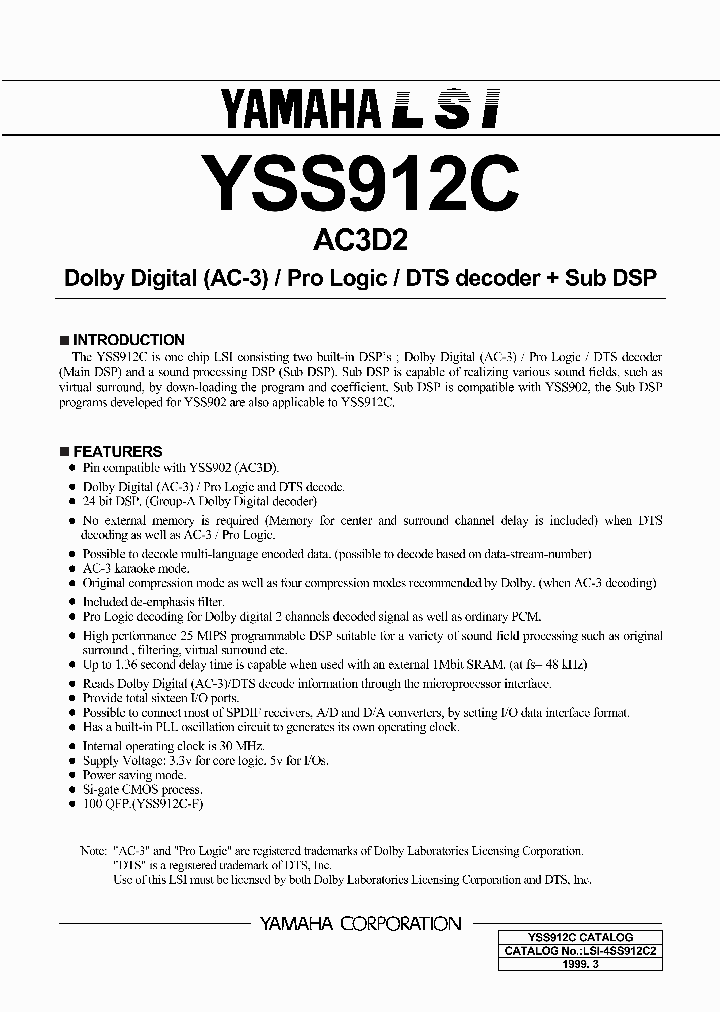 YSS912C_35034.PDF Datasheet