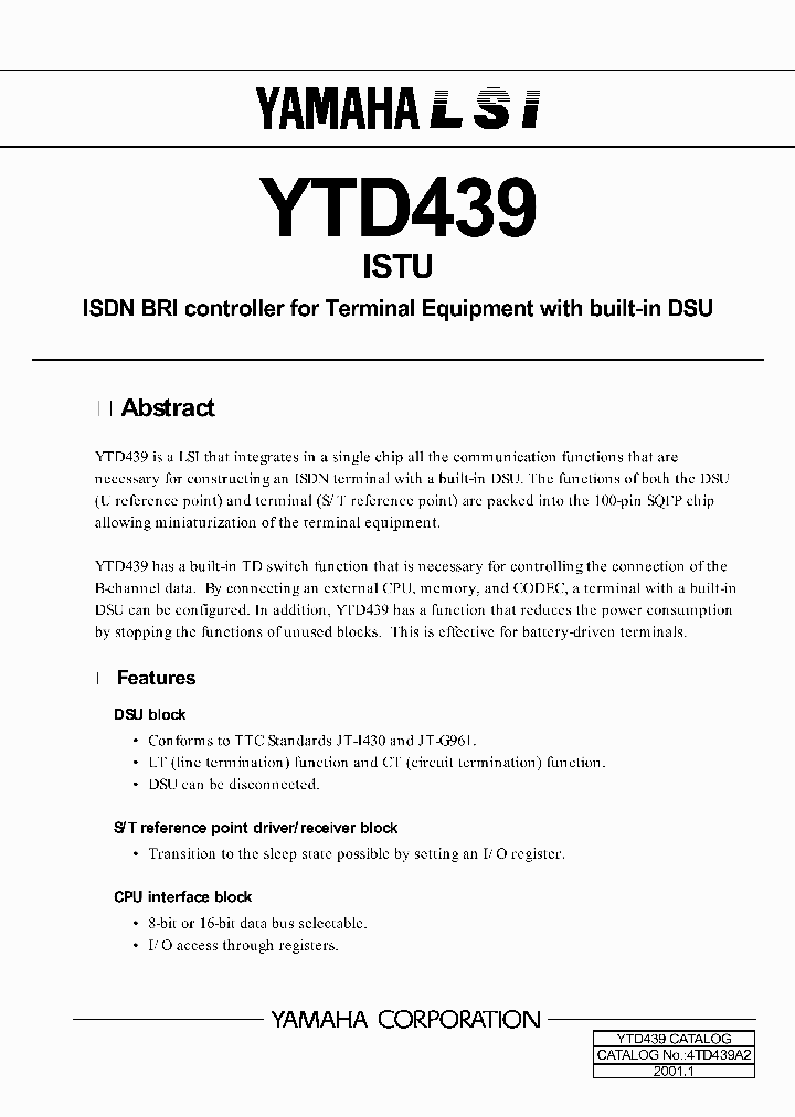 YTD439_44197.PDF Datasheet