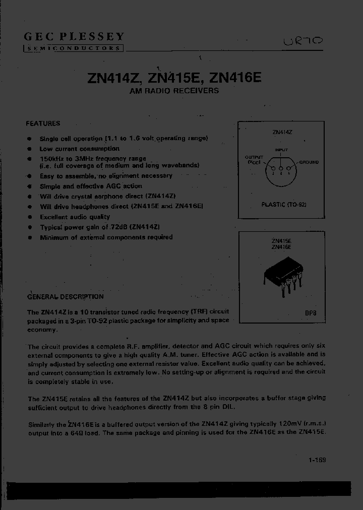 ZN414_25105.PDF Datasheet