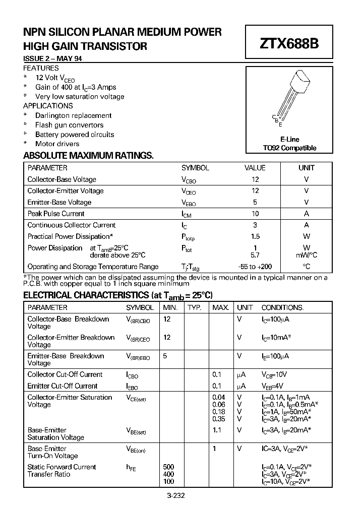 ZTX688_48045.PDF Datasheet