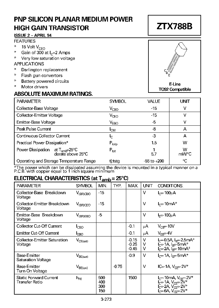 ZTX788B_48378.PDF Datasheet