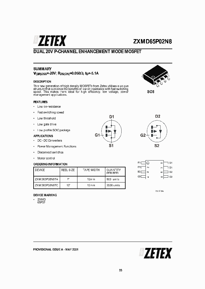 ZXMD65P02N8_23253.PDF Datasheet