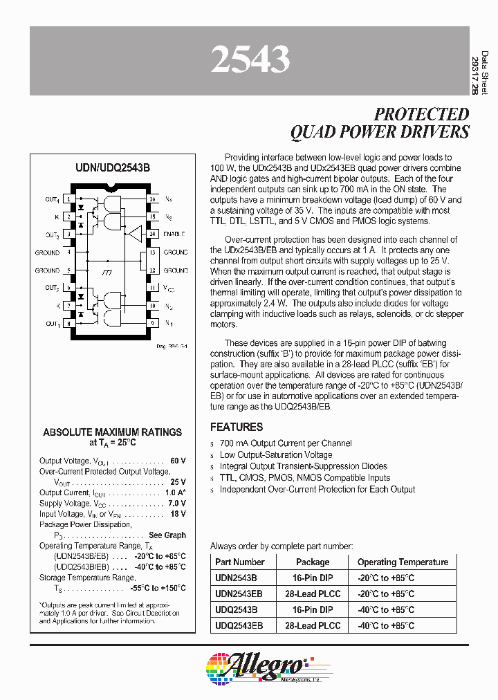 2543_291193.PDF Datasheet