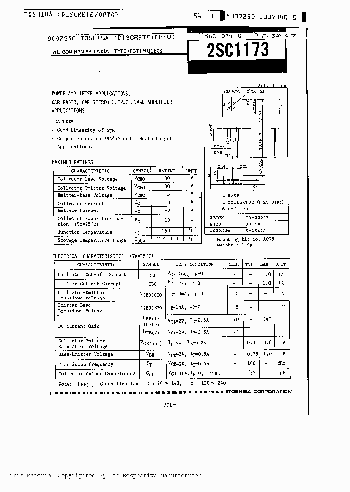 2SC1173_263077.PDF Datasheet