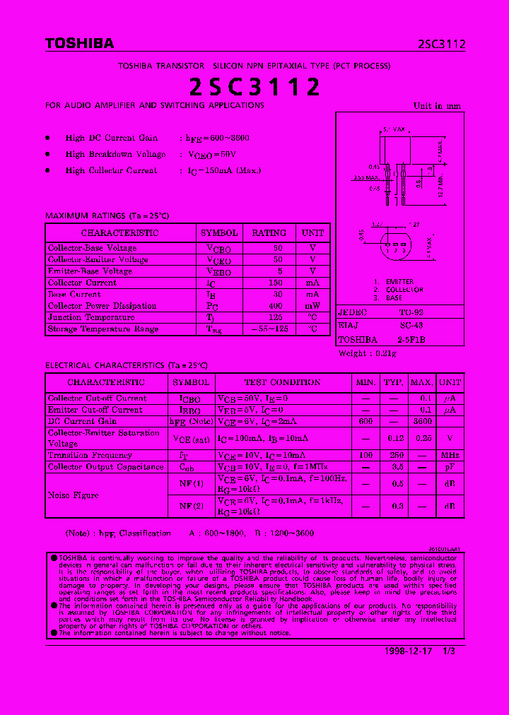 2SC3112_292717.PDF Datasheet