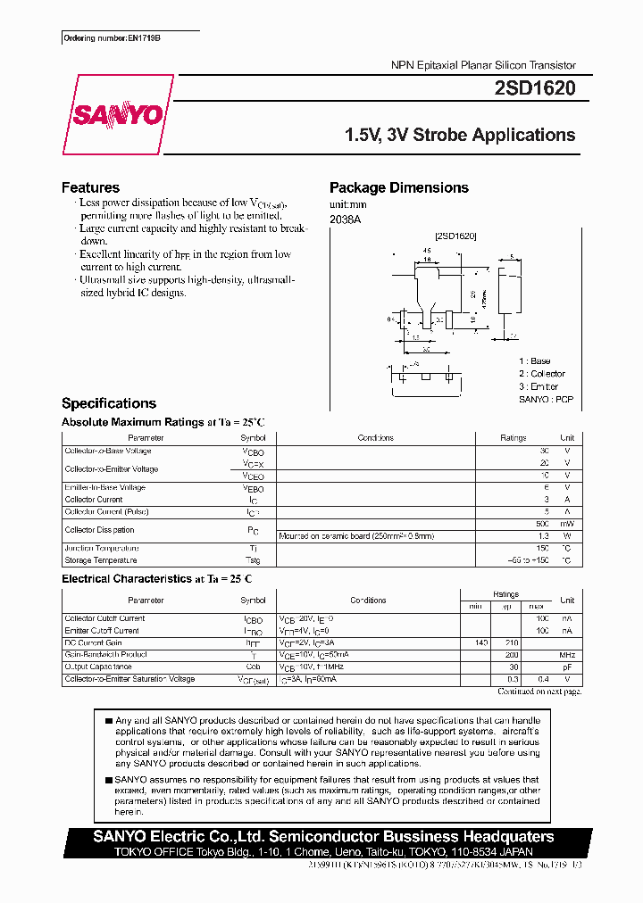 2SD1620_281498.PDF Datasheet