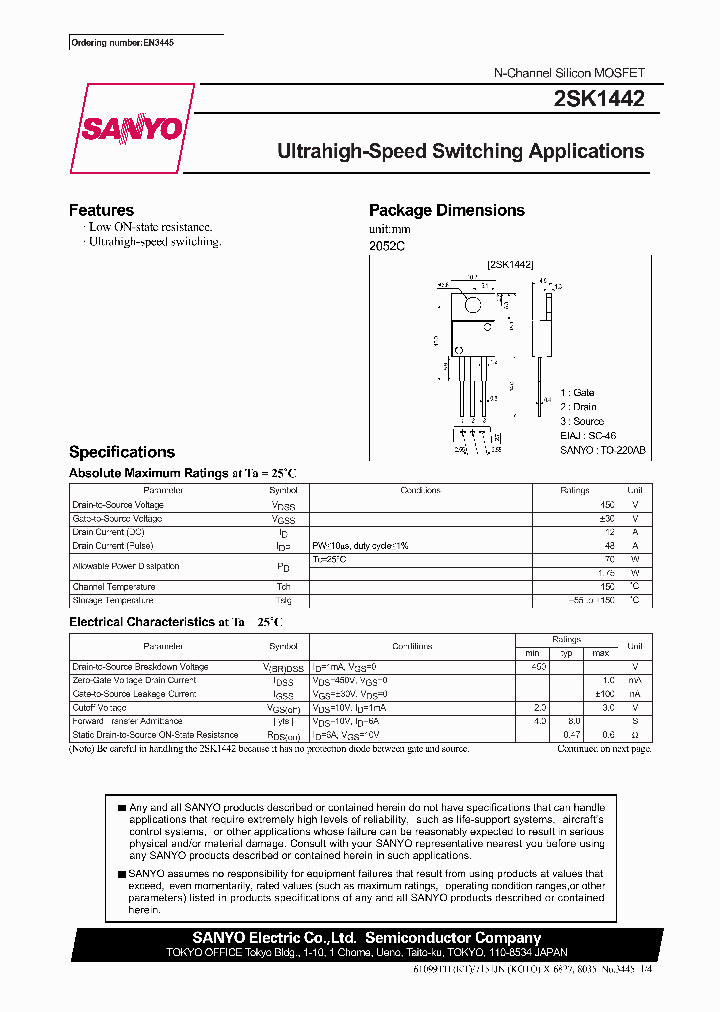 2SK1442_295078.PDF Datasheet