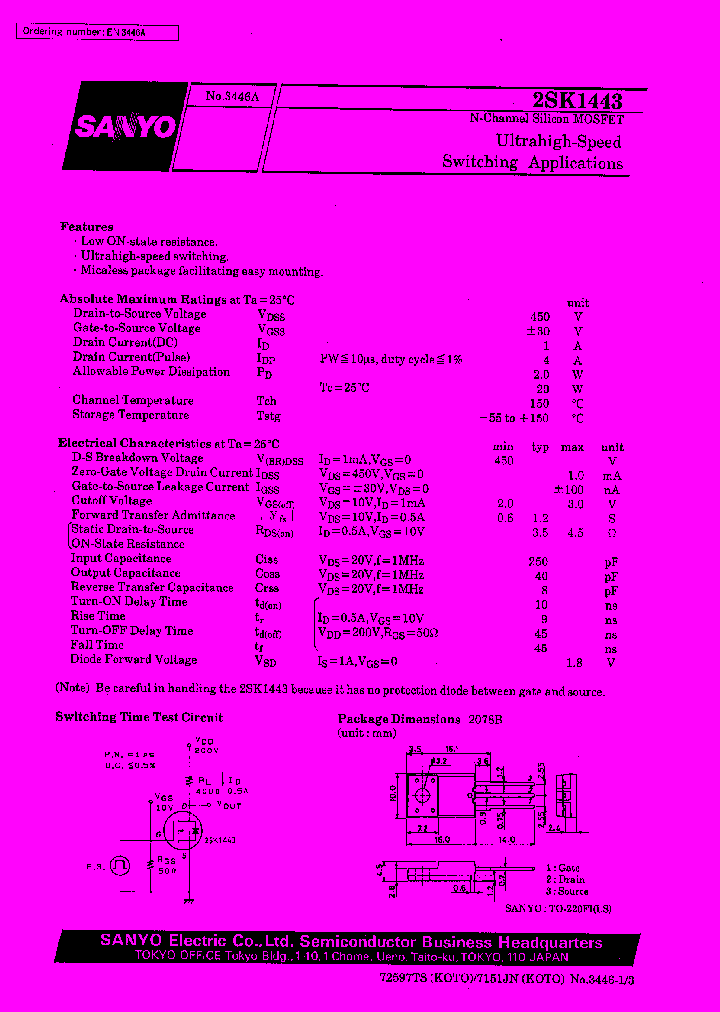 2SK1443_305078.PDF Datasheet