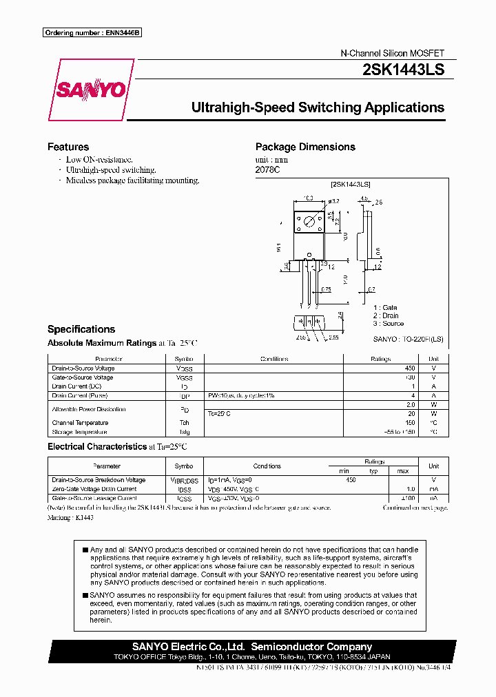 2SK1443LS_295063.PDF Datasheet