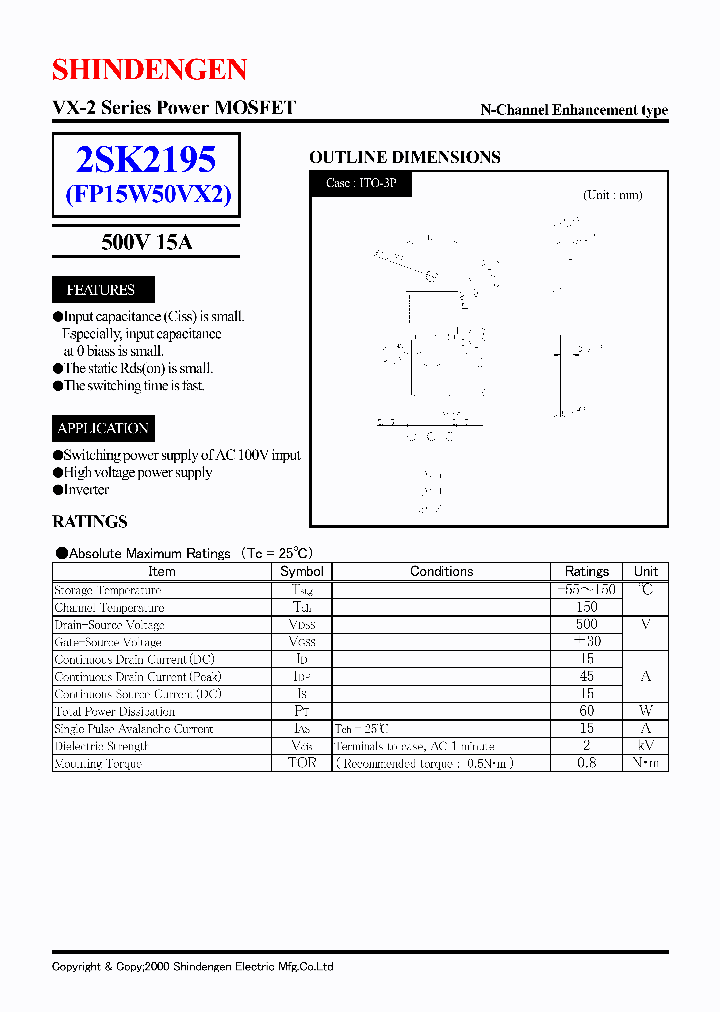 2SK2195_254598.PDF Datasheet