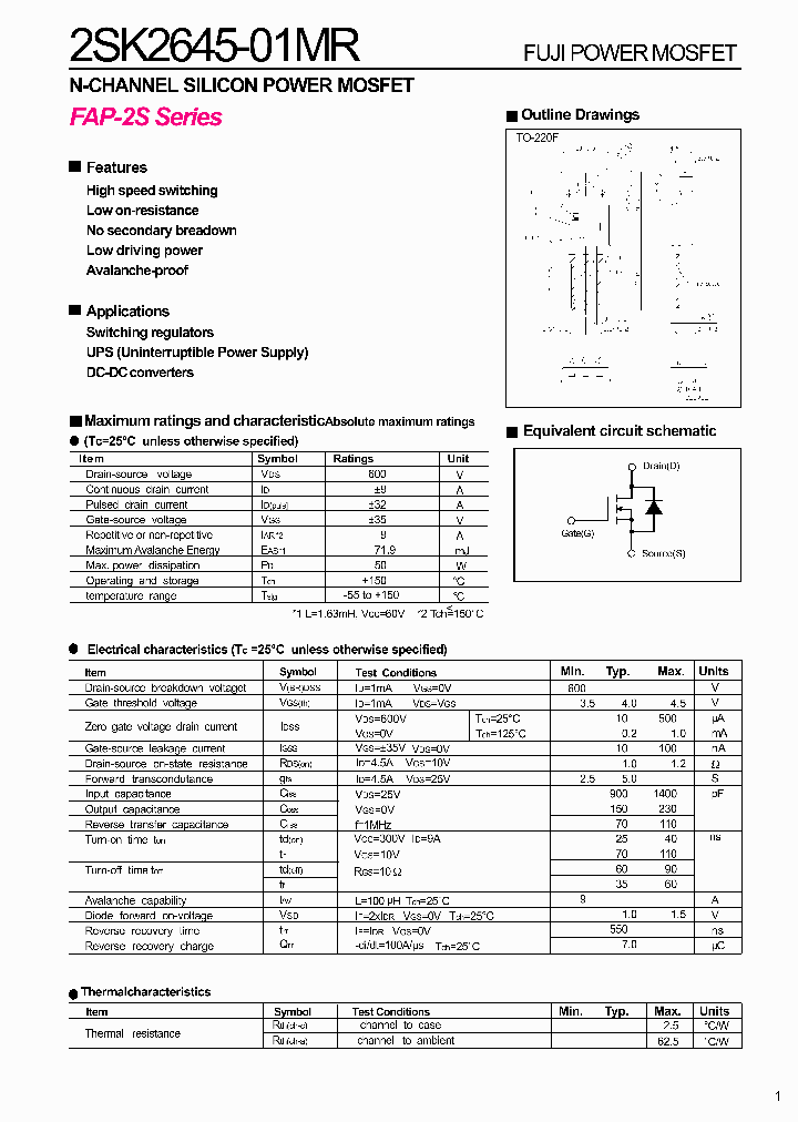 2SK2645_279639.PDF Datasheet