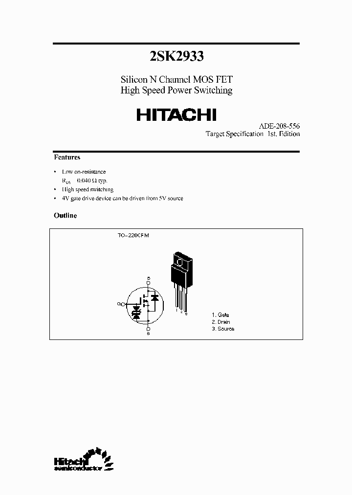 2SK2933_283390.PDF Datasheet