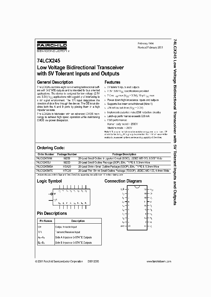 74LCX245_292216.PDF Datasheet