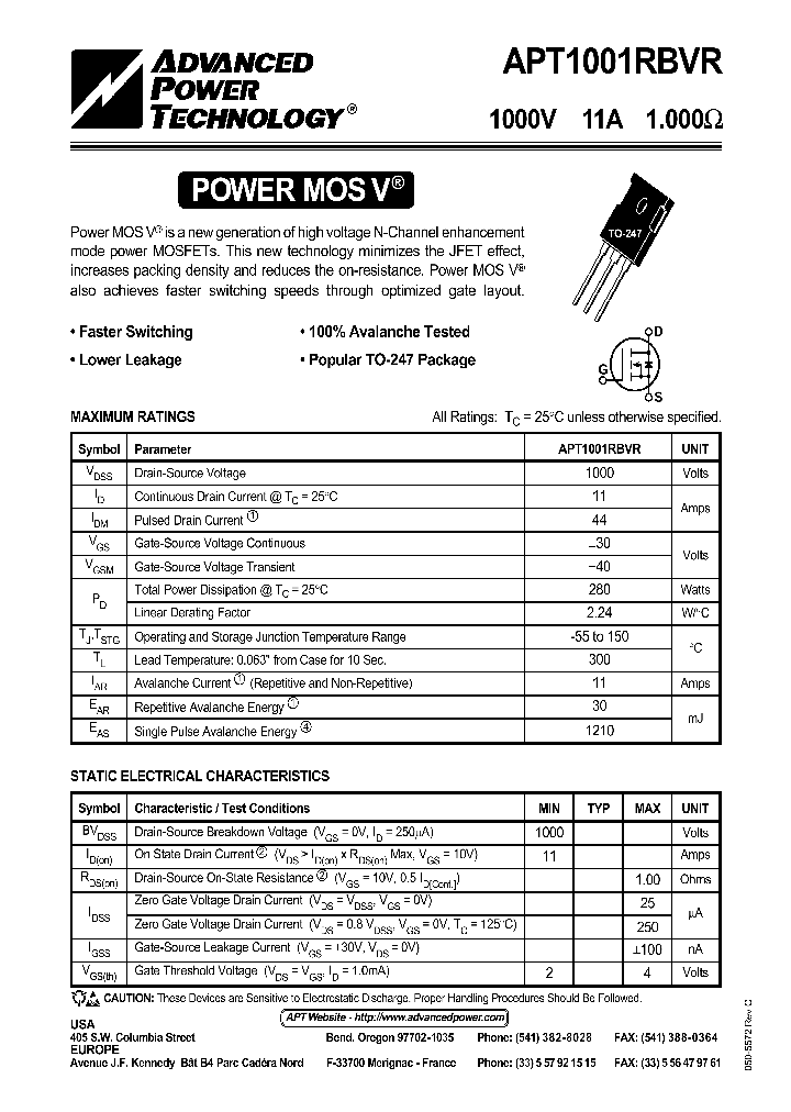 APT1001RBVR_270079.PDF Datasheet