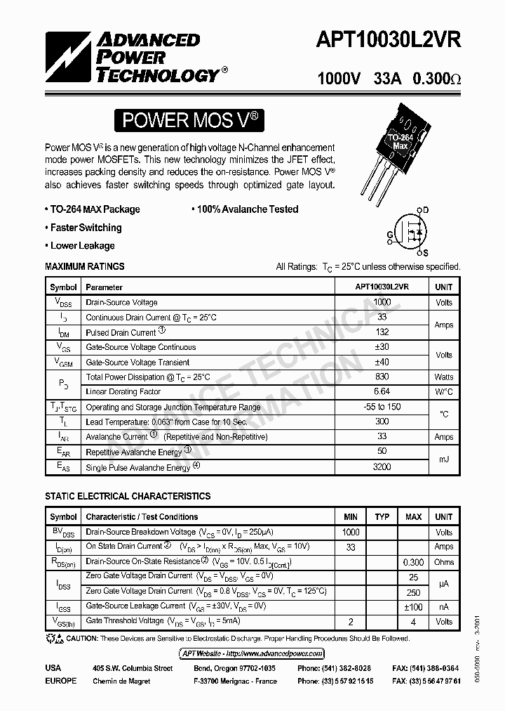 APT10030L2VR_270090.PDF Datasheet