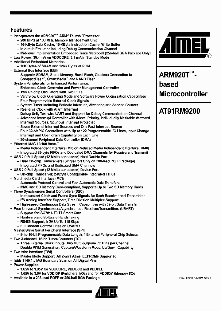 AT91RM9200_212022.PDF Datasheet