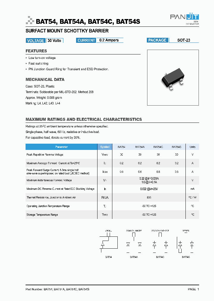 BAT54_273722.PDF Datasheet