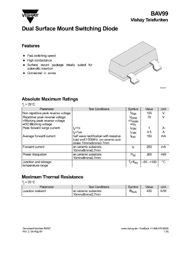 BAV99_276050.PDF Datasheet