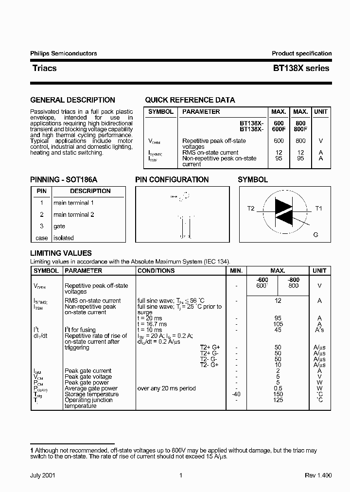 BT138XSERIES_210397.PDF Datasheet