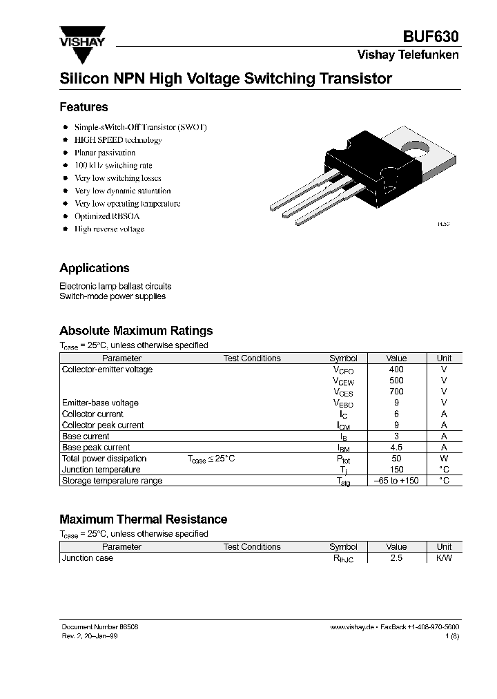 BUF630_289378.PDF Datasheet