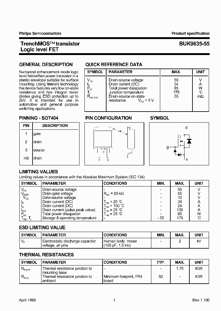 BUK9635-55_256986.PDF Datasheet