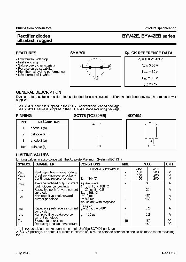 BYV42EBSERIES_247887.PDF Datasheet