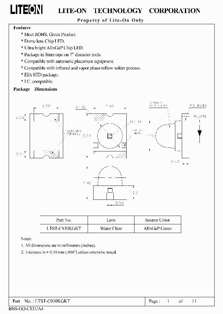 LTST-C930KGKT_294983.PDF Datasheet