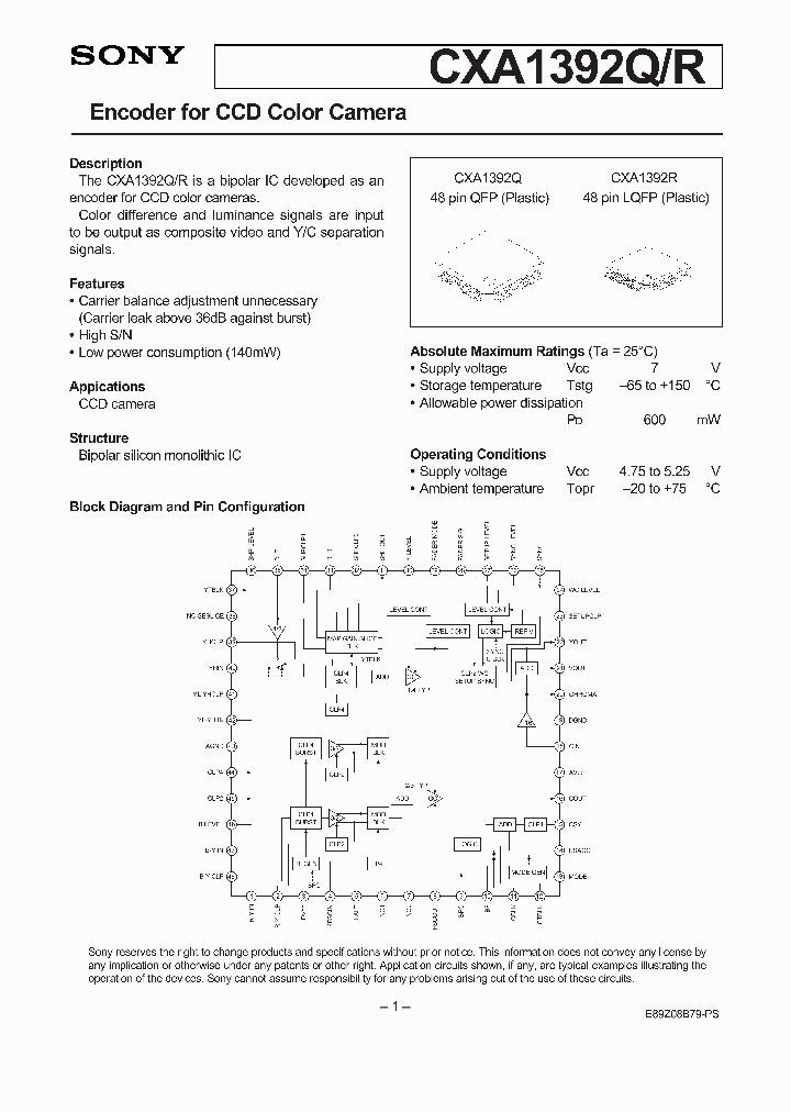 CXA1392R_202728.PDF Datasheet