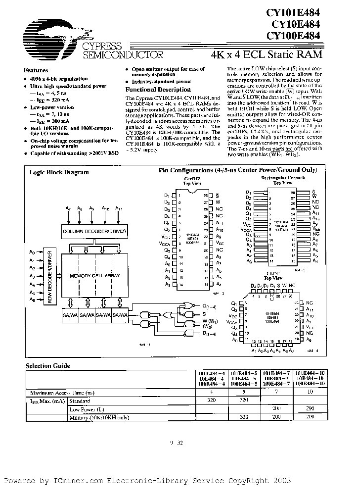 CY101E484-4DC_221235.PDF Datasheet