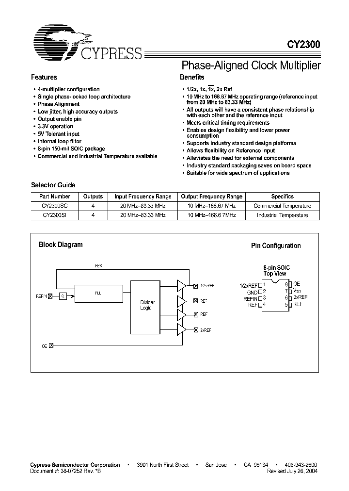 CY2300_293892.PDF Datasheet