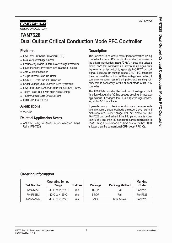 FAN7528_297900.PDF Datasheet