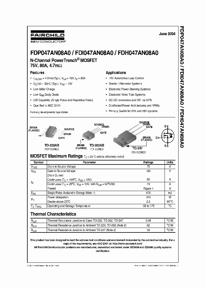 FDP047AN08_223731.PDF Datasheet