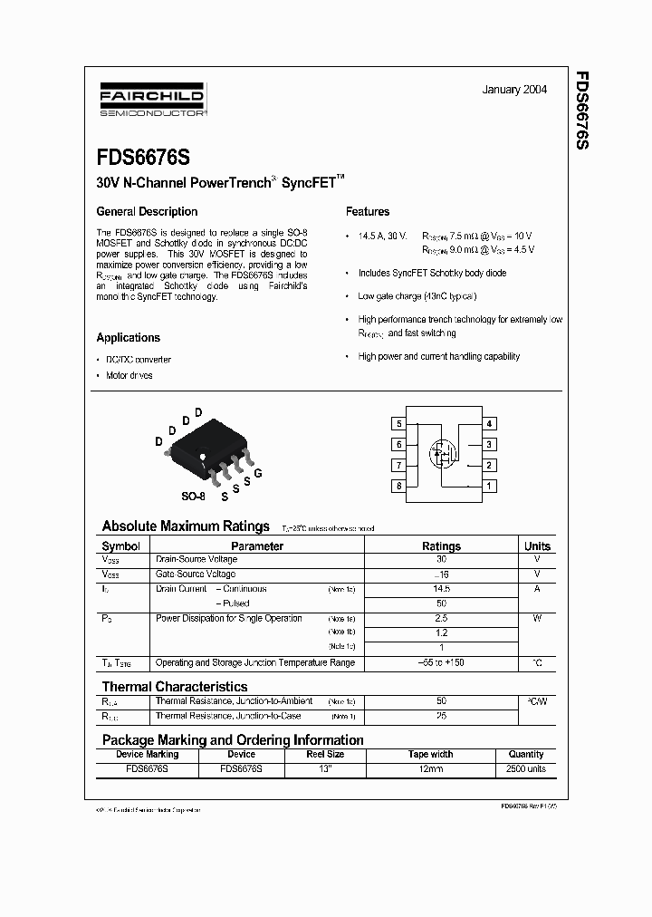 FDS6676S_258955.PDF Datasheet