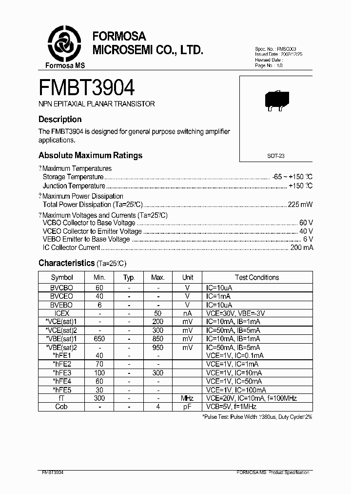 FMBT3904_251015.PDF Datasheet
