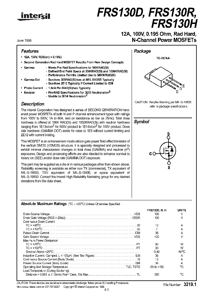 FRS130H_279955.PDF Datasheet