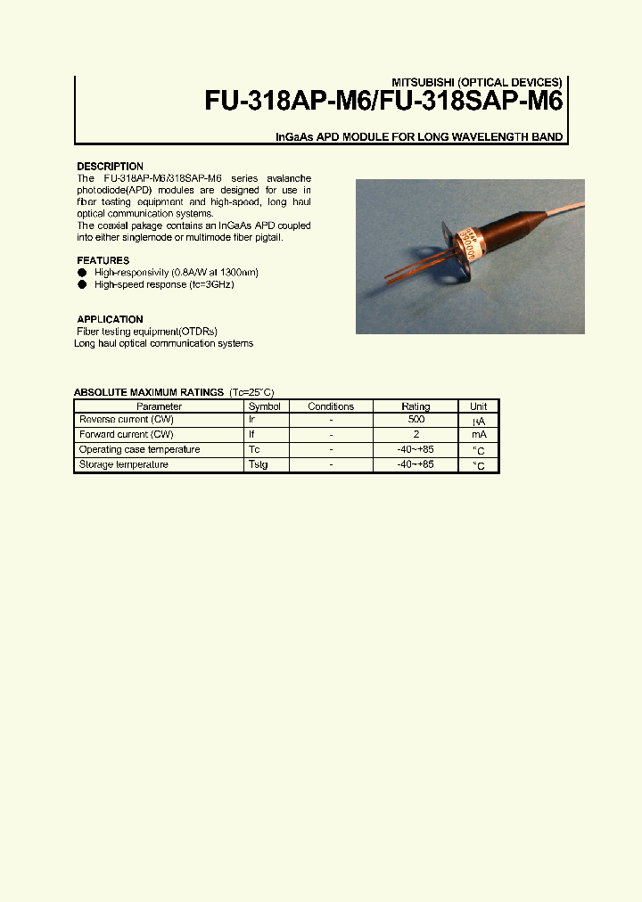 FU-318SAP-_294830.PDF Datasheet