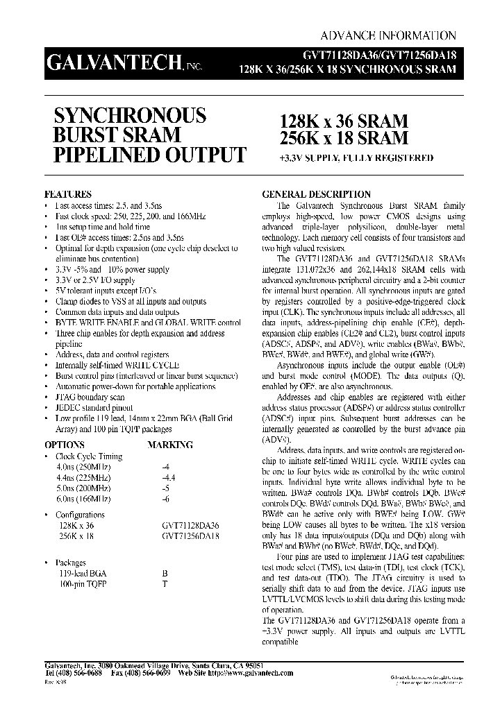 GVT71256DA18_239116.PDF Datasheet