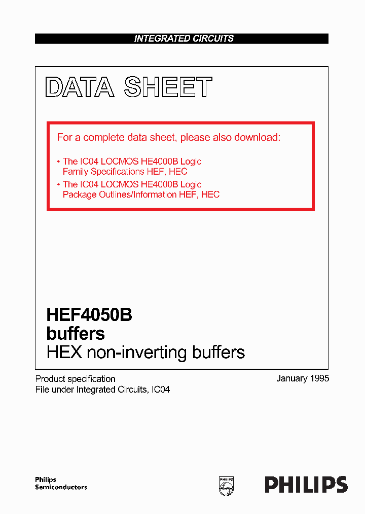 HEF4050B_294565.PDF Datasheet