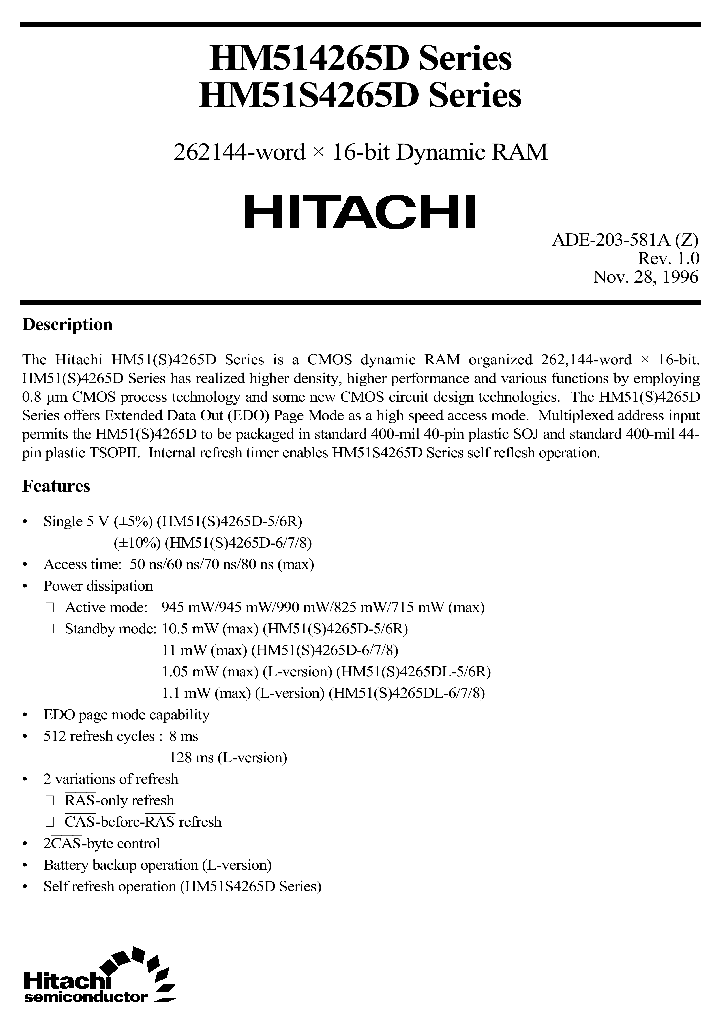 HM514265DSERIES_278586.PDF Datasheet